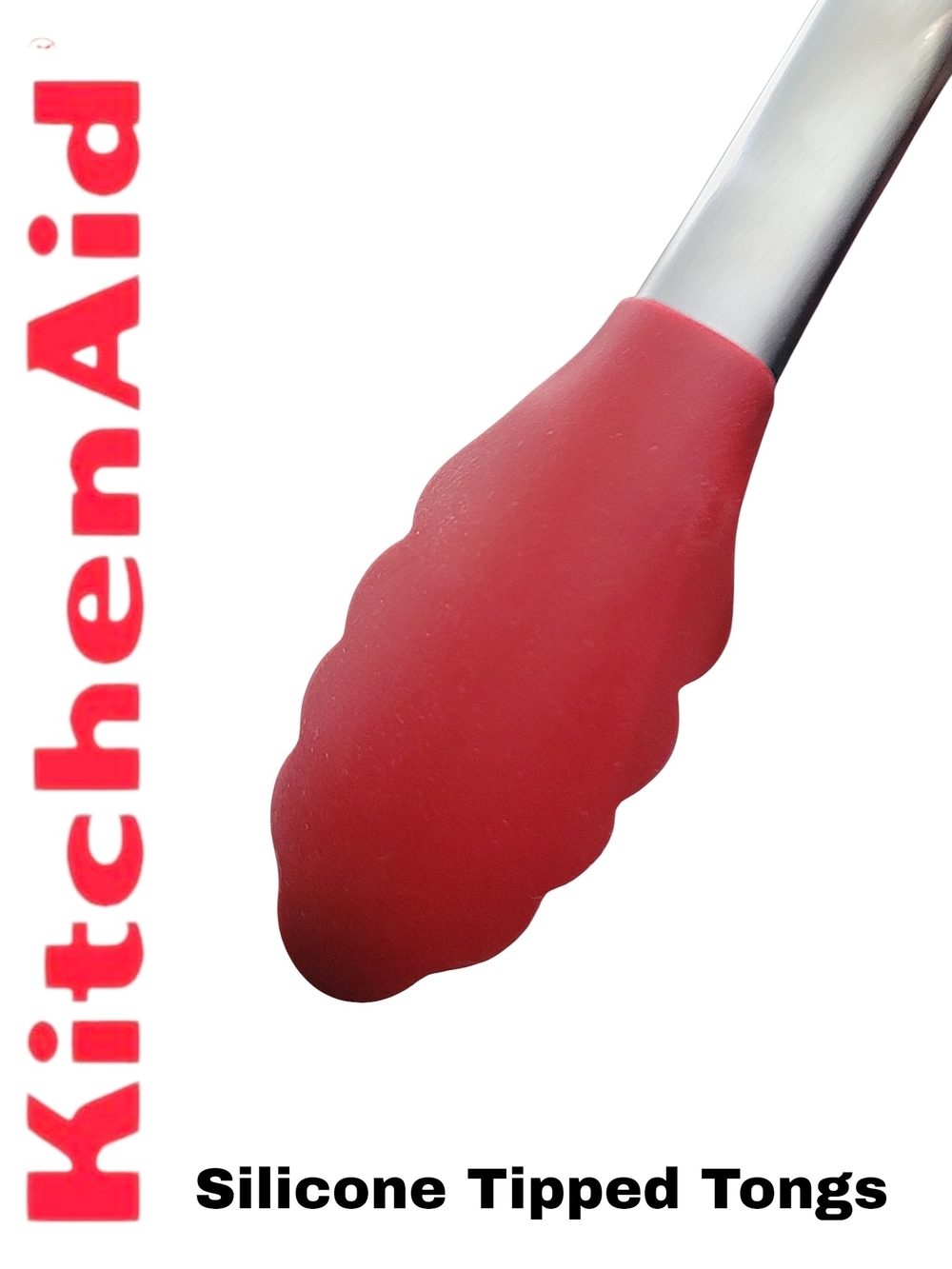 KitchenAid Empire Red Silicone-Tipped Tongs